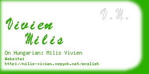 vivien milis business card